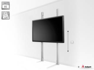 Wall mounted lift system for flat panels up to 120 Kg: Audipack, It&#39;s great  to have solutions